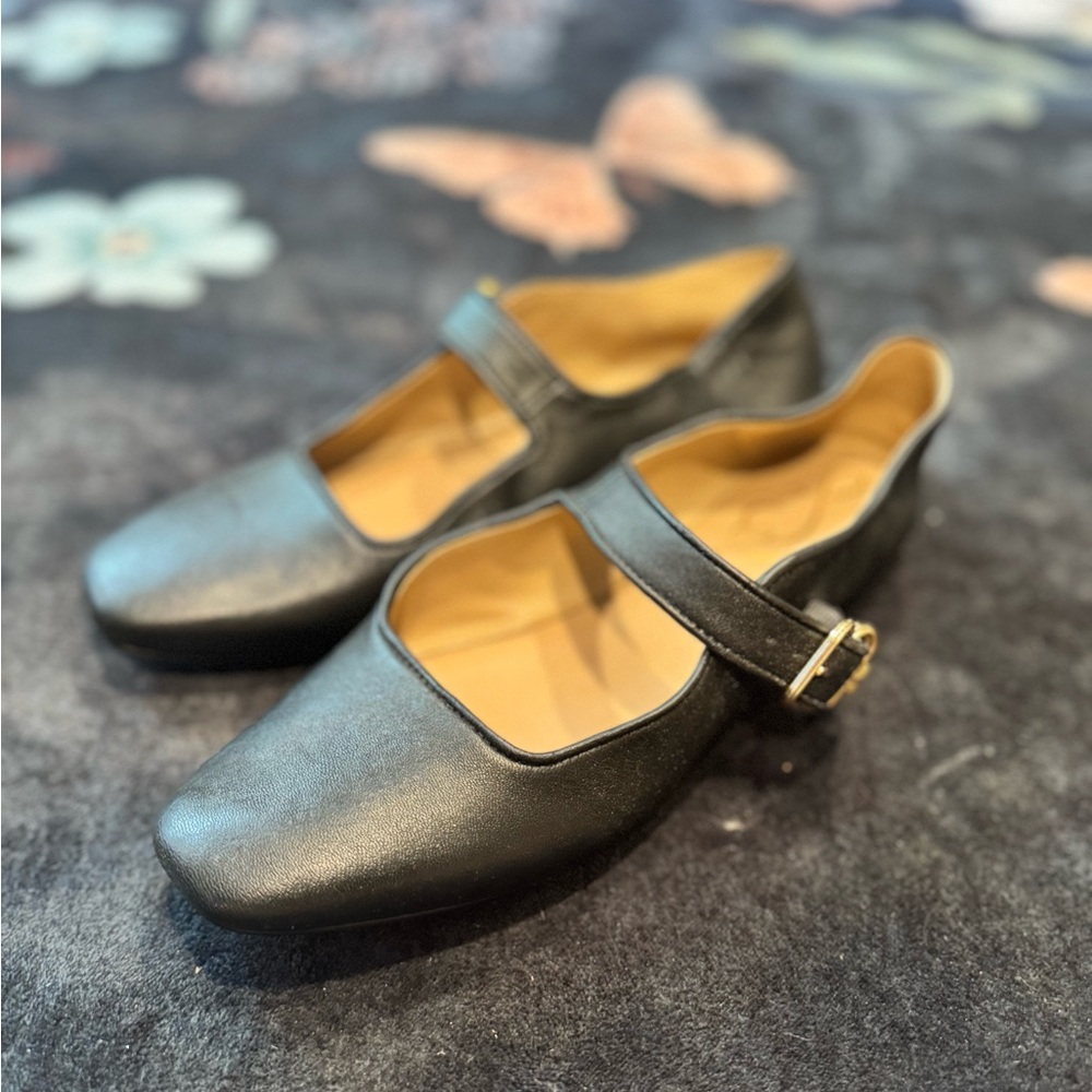 Sam Edelman Black Micheala Strap Flats